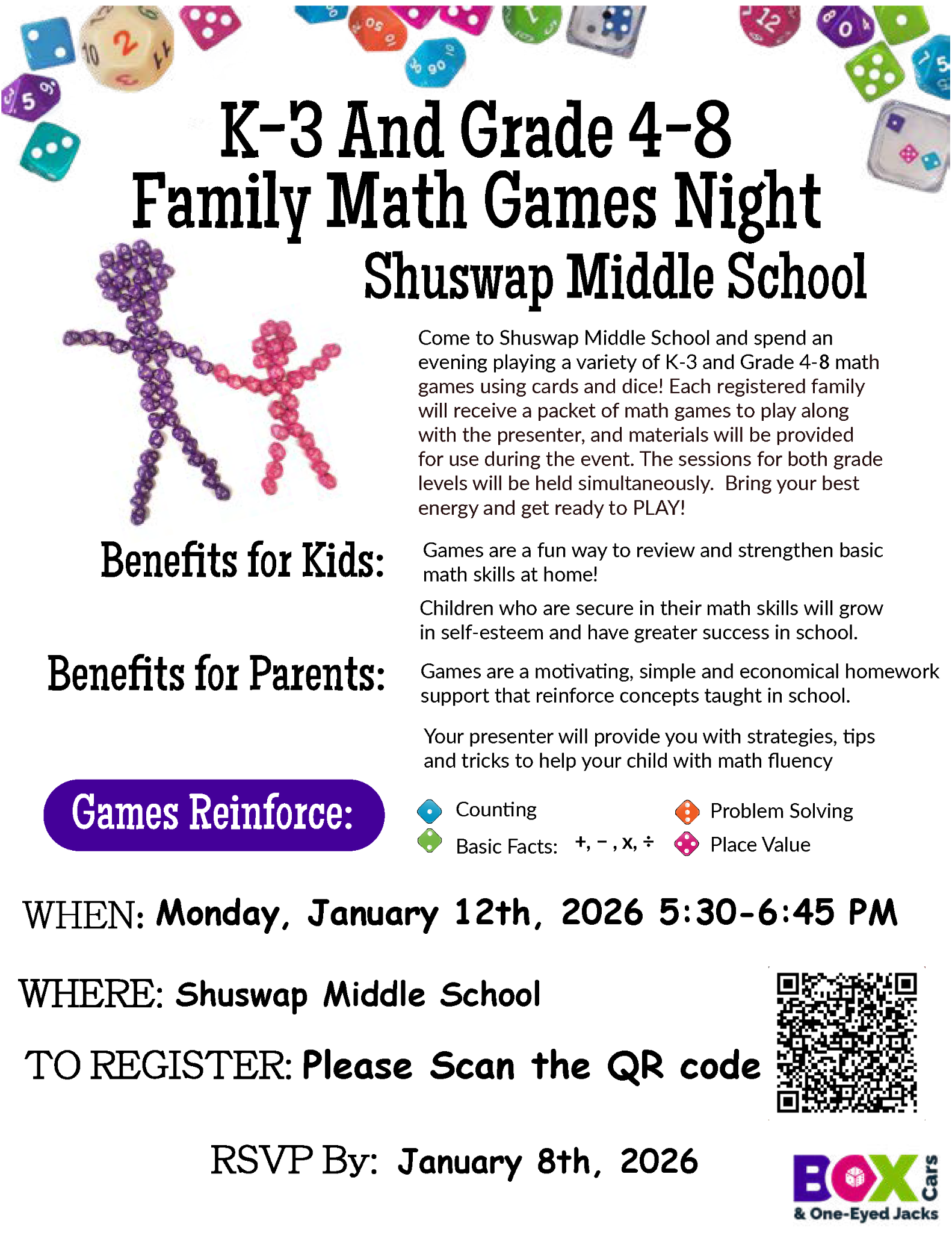 Family Math Night January 2026